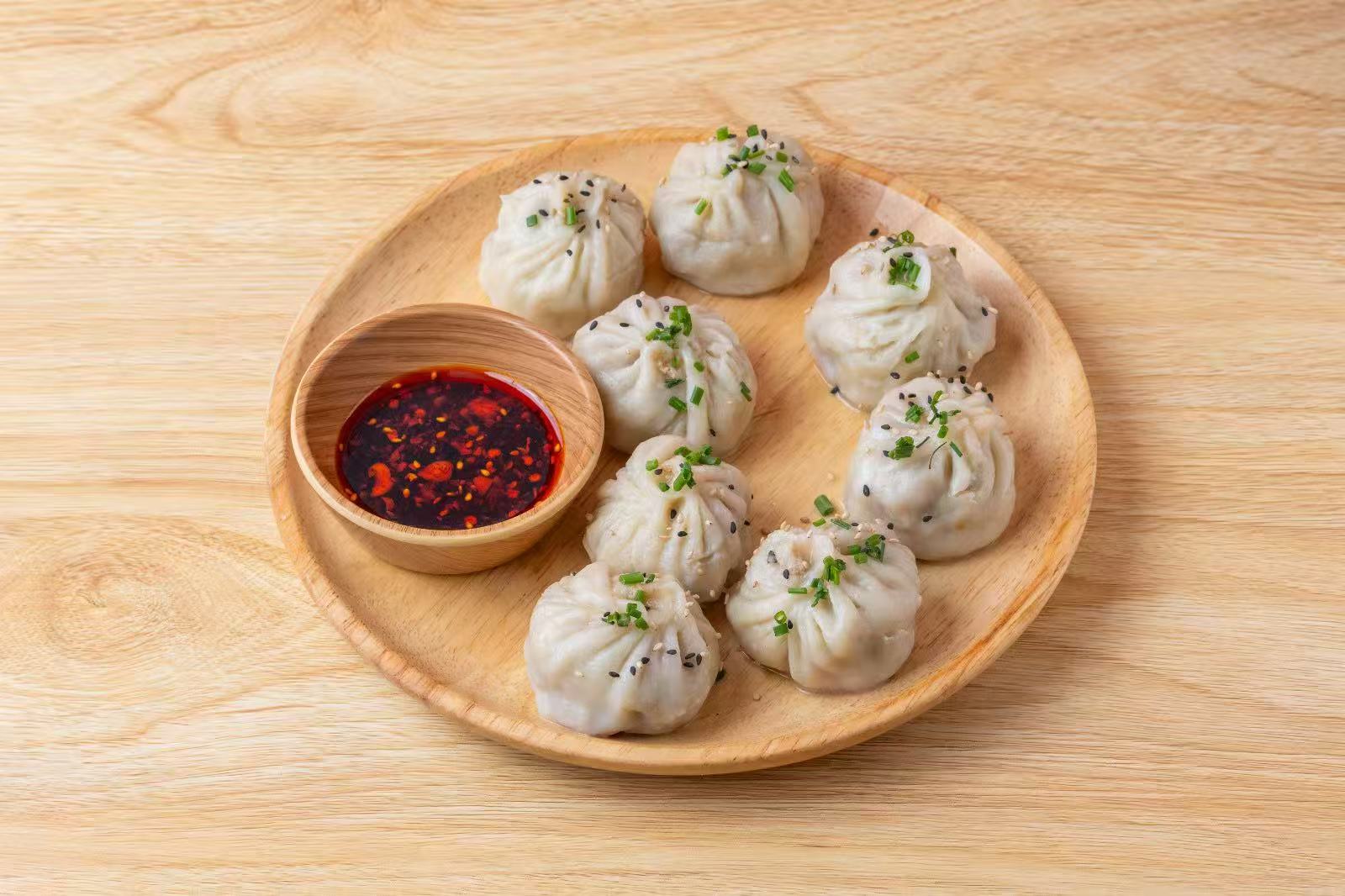 Bao blancs vapeur avec sauce piment